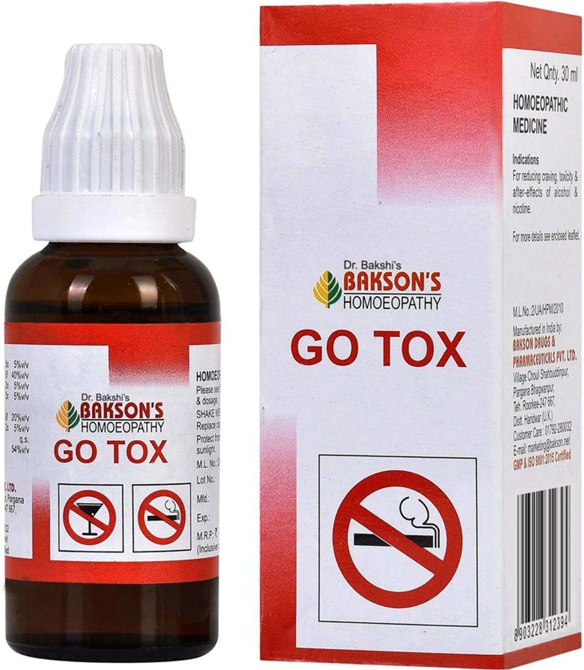Bakson's Homeopathy Go Tox Drops - 30 ml
