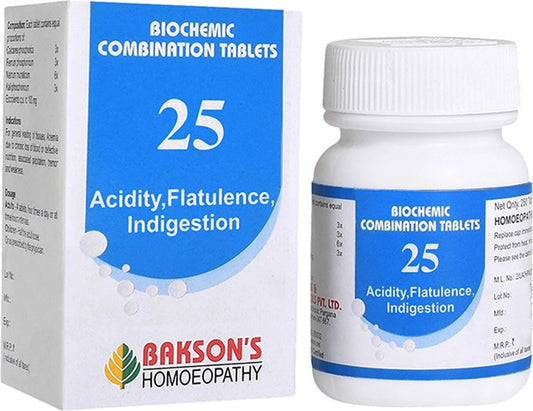 Bakson's Homeopathy Biochemic Combination 25 Tablets - 25 gm