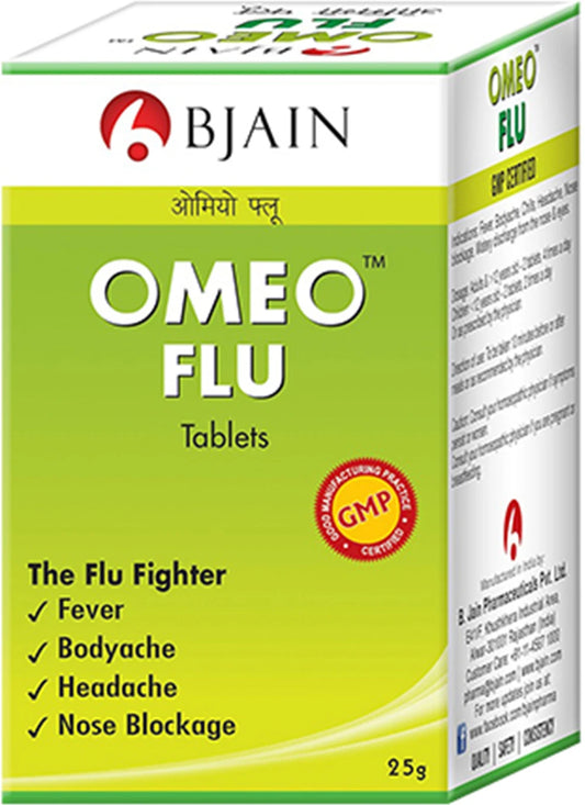Bjain Homeopathy Omeo Flu Tablets - 25 Gm