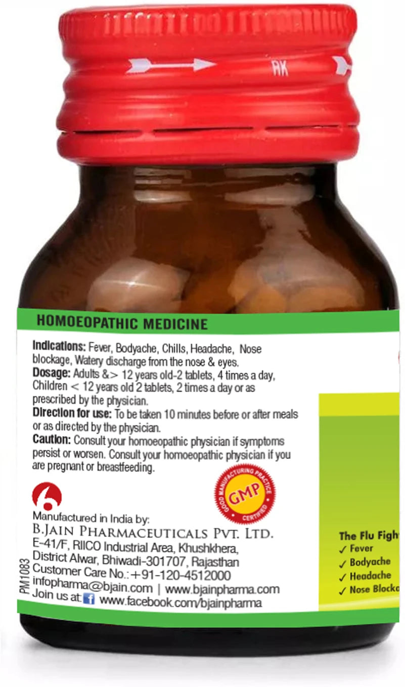 Bjain Homeopathy Omeo Flu Tablets - 25 Gm
