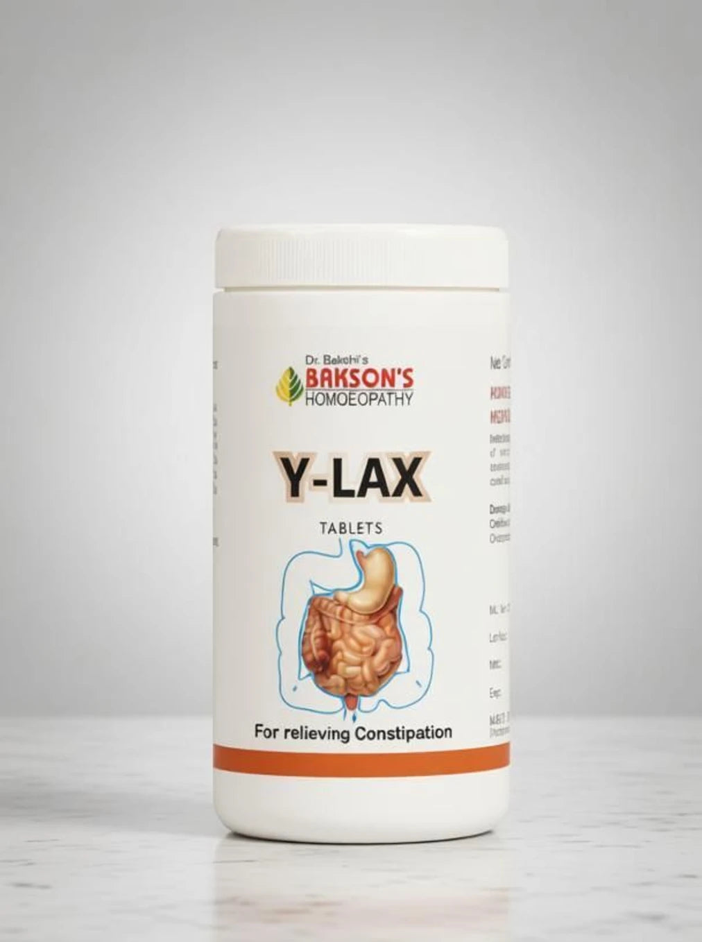 Bakson's Homeopathy Y-Lax Tablet - 200 tabs - Pack of 1