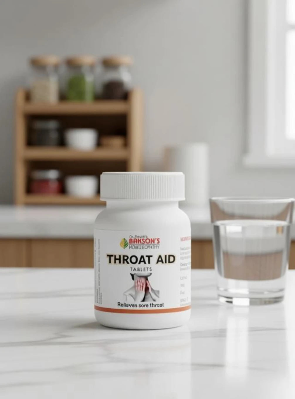 Bakson's Homeopathy Throat Aid Tablets - 75 tabs - Pack of 1