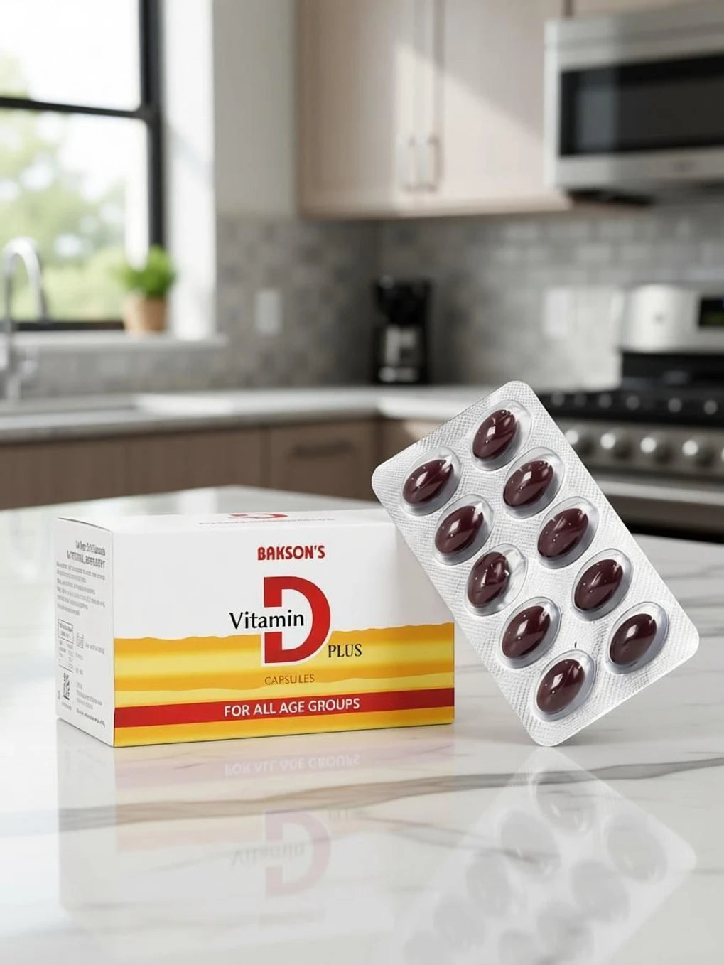Bakson's Homeopathy Vitamin D Plus Capsules - 50 caps