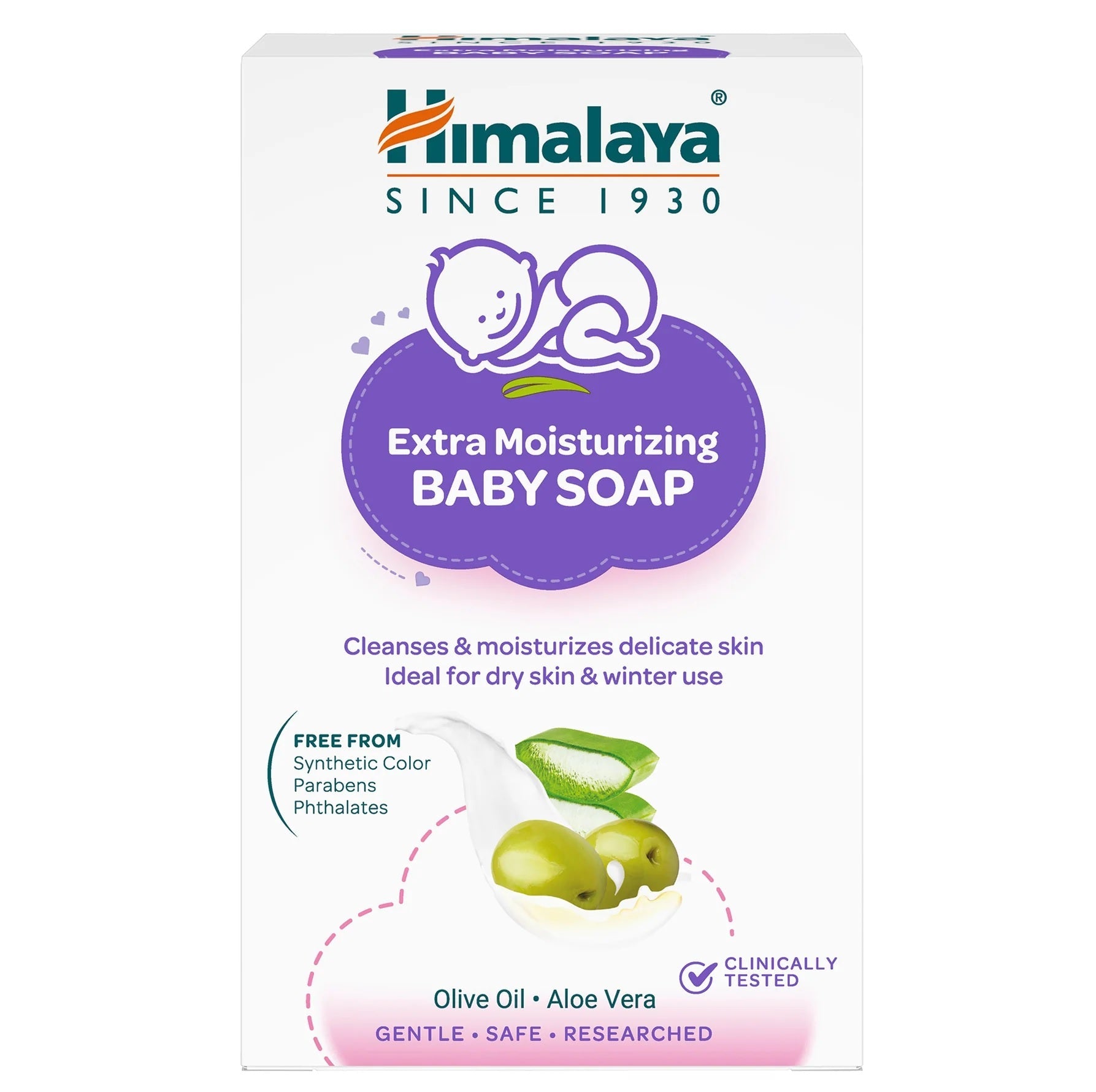 Himalaya Extra Moisturizing Baby Soap - 75 gm