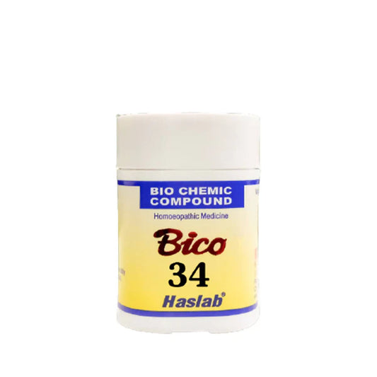 Haslab Homeopathy Bico 34 Biochemic Compound Tablets - 20 gm