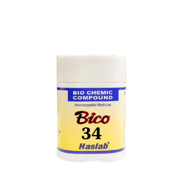 Haslab Homeopathy Bico 34 Biochemic Compound Tablets - 20 gm