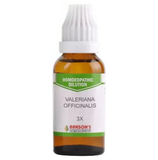 Bakson's Homeopathy Valeriana Officinalis Dilution - 30 ml - 3X