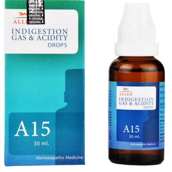 Allen Homeopathy A15 Indigestion Gas & Acidity Drops - 30 ml